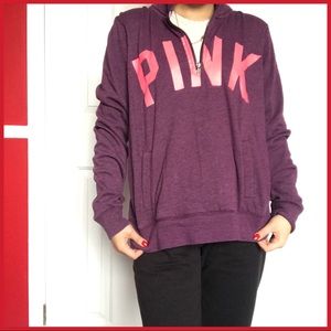 Pink - purple quarter zip